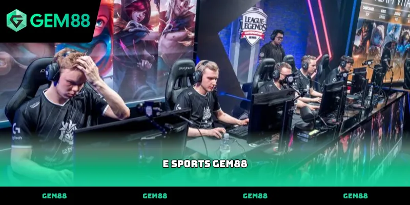 E Sports Giao diện sảnh cược e sports GEM88 hiện đại và minh bạch